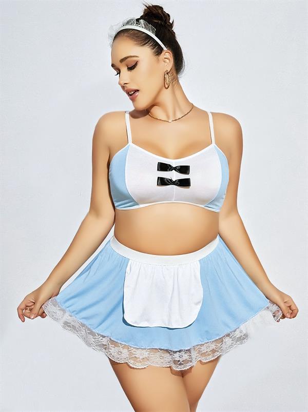 Arias Closet Mini Etekli Büyük Beden Fantezi Hizmetçi Kostümü