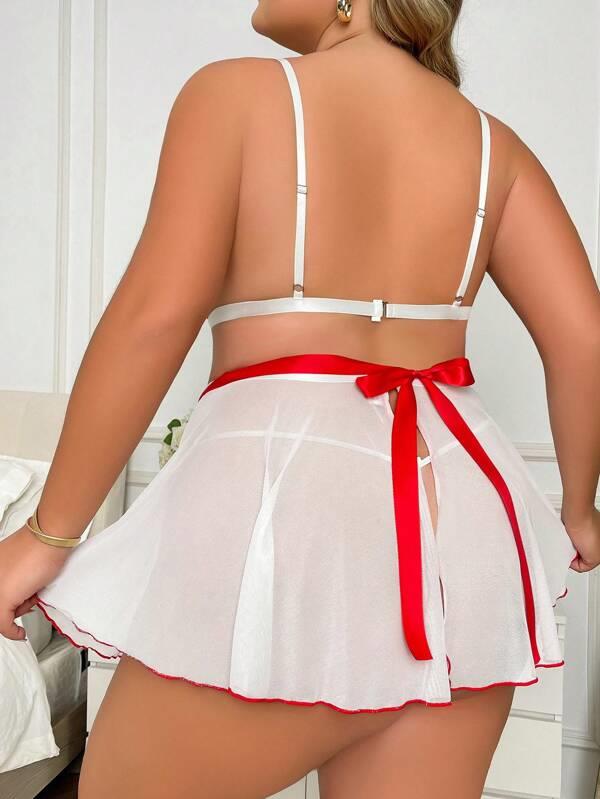 Arias Closet Özel Tasarım Büyük Beden Fantezi Hemşire Kostümü