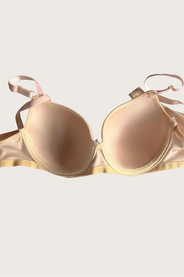 Arias Dolap Ten-Beyaz 2'li Mikro Kumaş Push Up Dolgulu Balenli Günlük Destekli Sütyen 