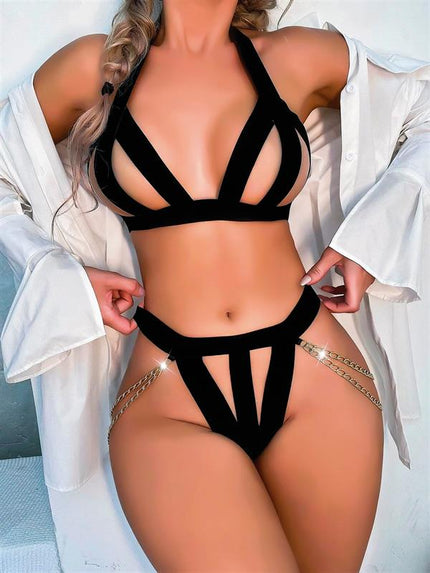 Arias Closet Zincir Detaylı Fantezi Sütyen Külot Takım